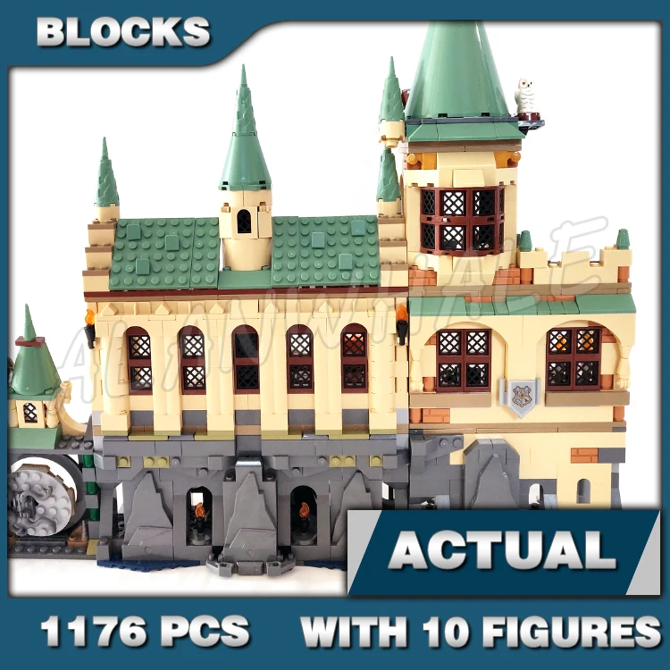 1176pcs Magical World of Wizards Chamber of Secrets School Great Hall Castle 19071 Building Blocks Toys Compatible With Model