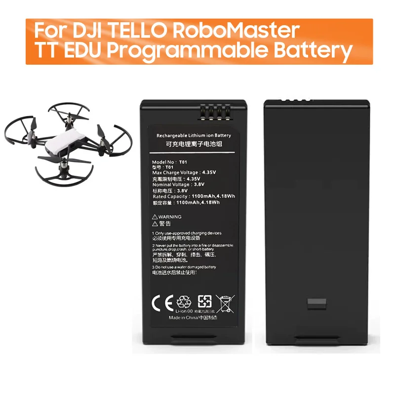 Battery For DJI TELLO RoboMaster TT EDU Programmable Battery