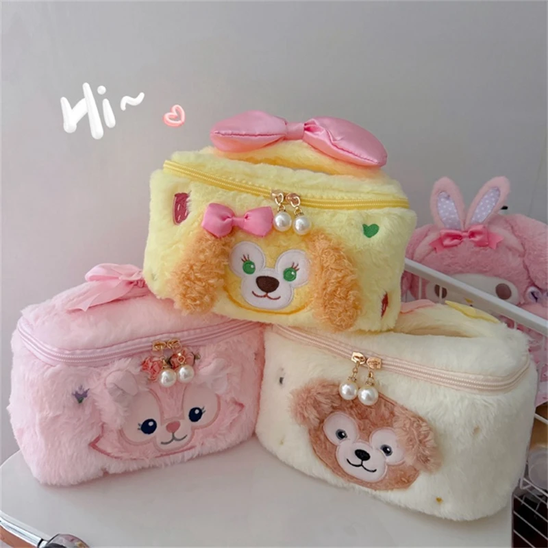 Duffy Cookie Ann LinaBell Plush Bag Lovely Cartoon Anime Cosmetic Bag Handbag Large Capacity Makeup Case Gifts Girl