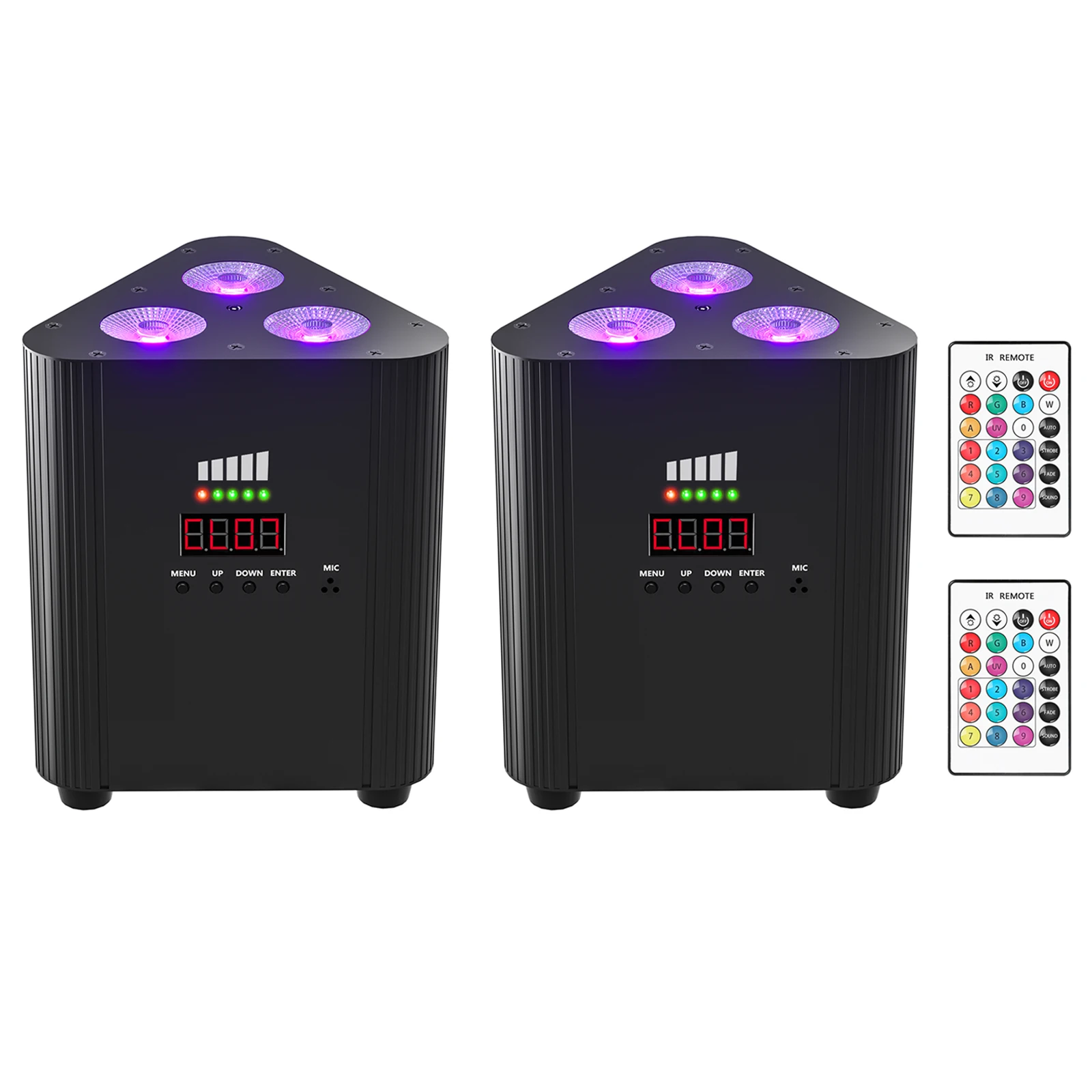 

Datewink 2 шт. 4IN1 Батарея RGBW Светодиодные фонари Par 3X4W Беспроводное сценическое освещение с эффектом DMX Пульт дистанционного управления для DJ Disco Wedding Party