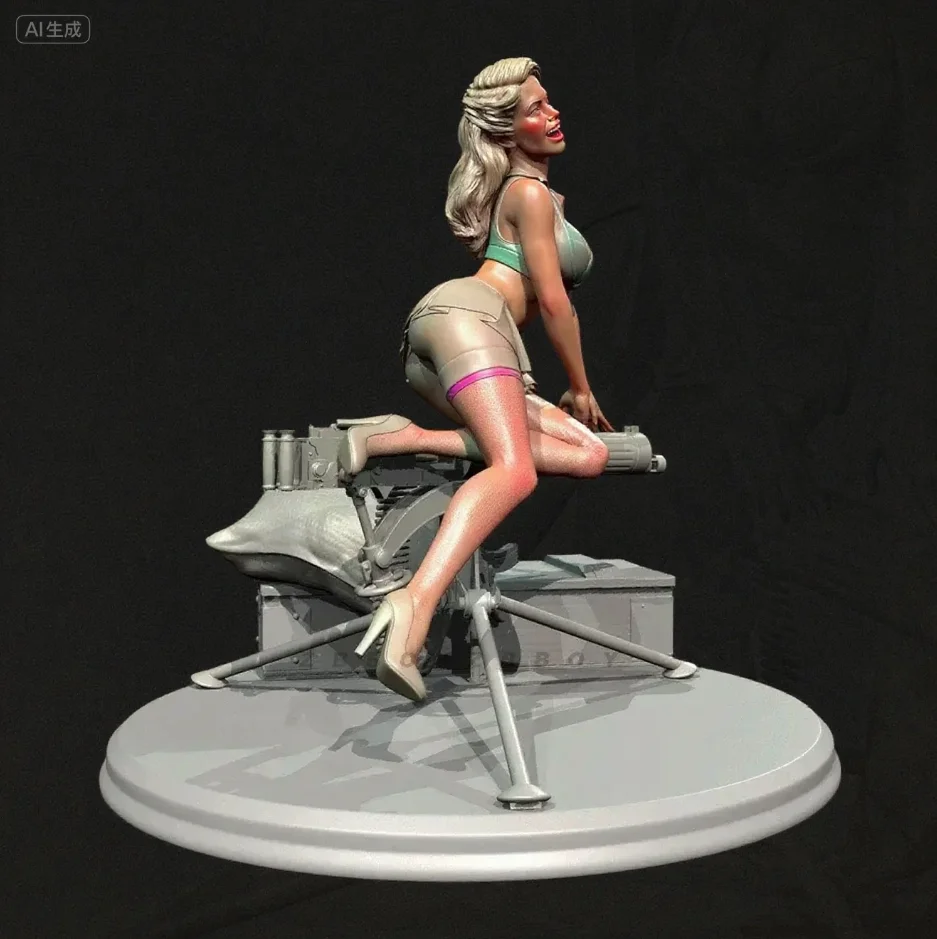 

The height of man 50mm 75mm 90mm Resin model kit colorless self-assembly（3D Printing ）TD-7386/3D