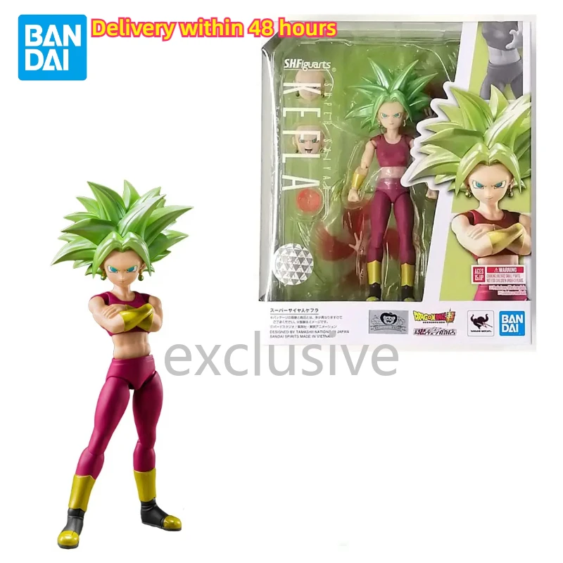 En Stock Original BANDAI S.H.Figuarts Dragon Ball Super Saiyan Kefla Anime modelo de figuras de acción juguetes colección regalos de vacaciones