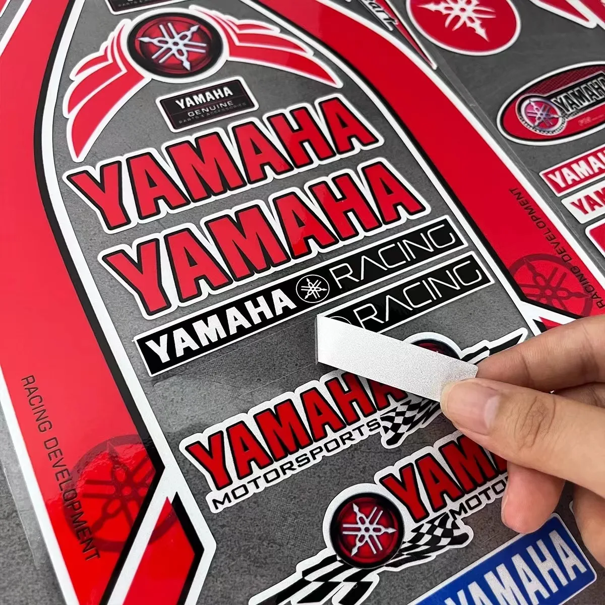 Waterproof Vinyl Decals High Quality Reflective Modification Stickers for Yamaha Helmets Bicycles - view 5