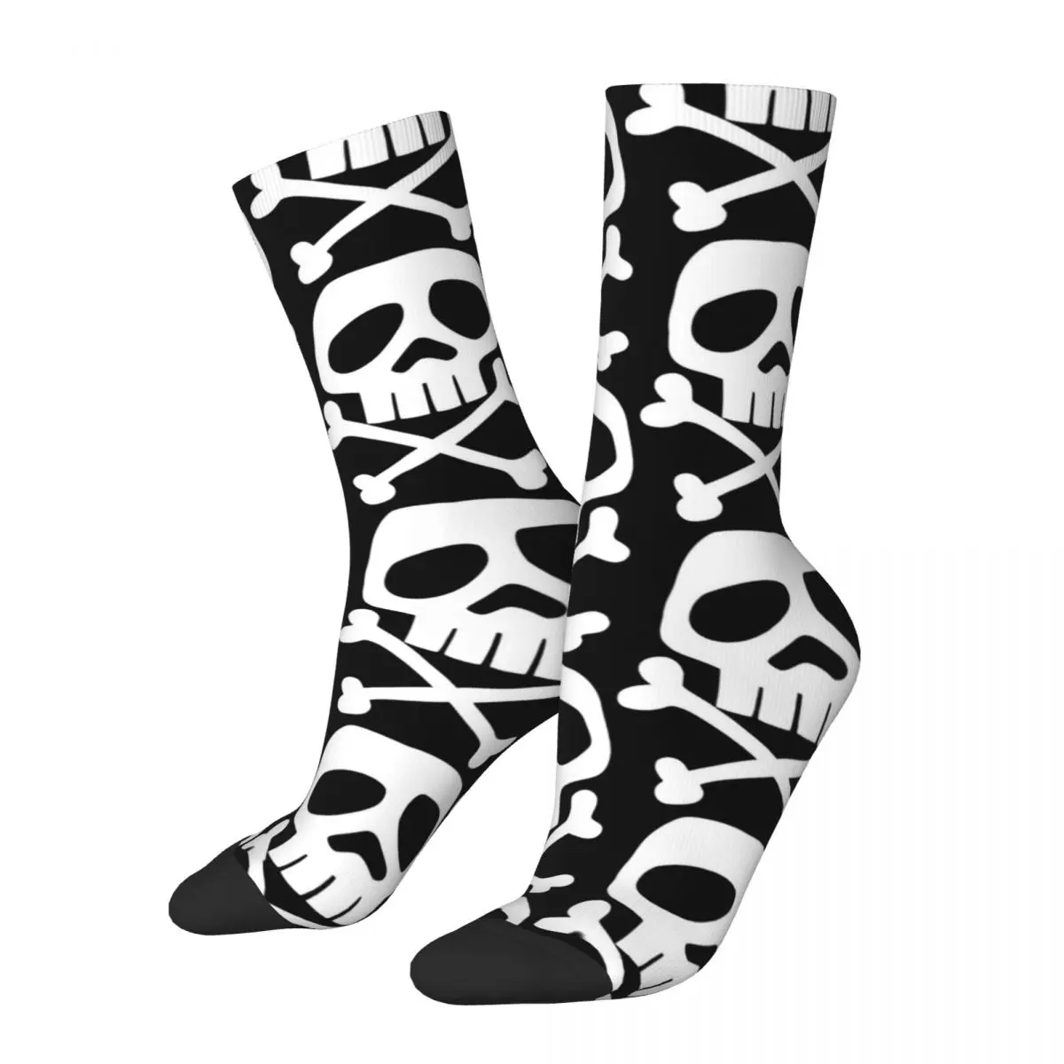 Winter Warm Colorful Women Men Old School Punk Rock Skull Socks Retro Cool Misfits Danzig Breathable Basketball Socks