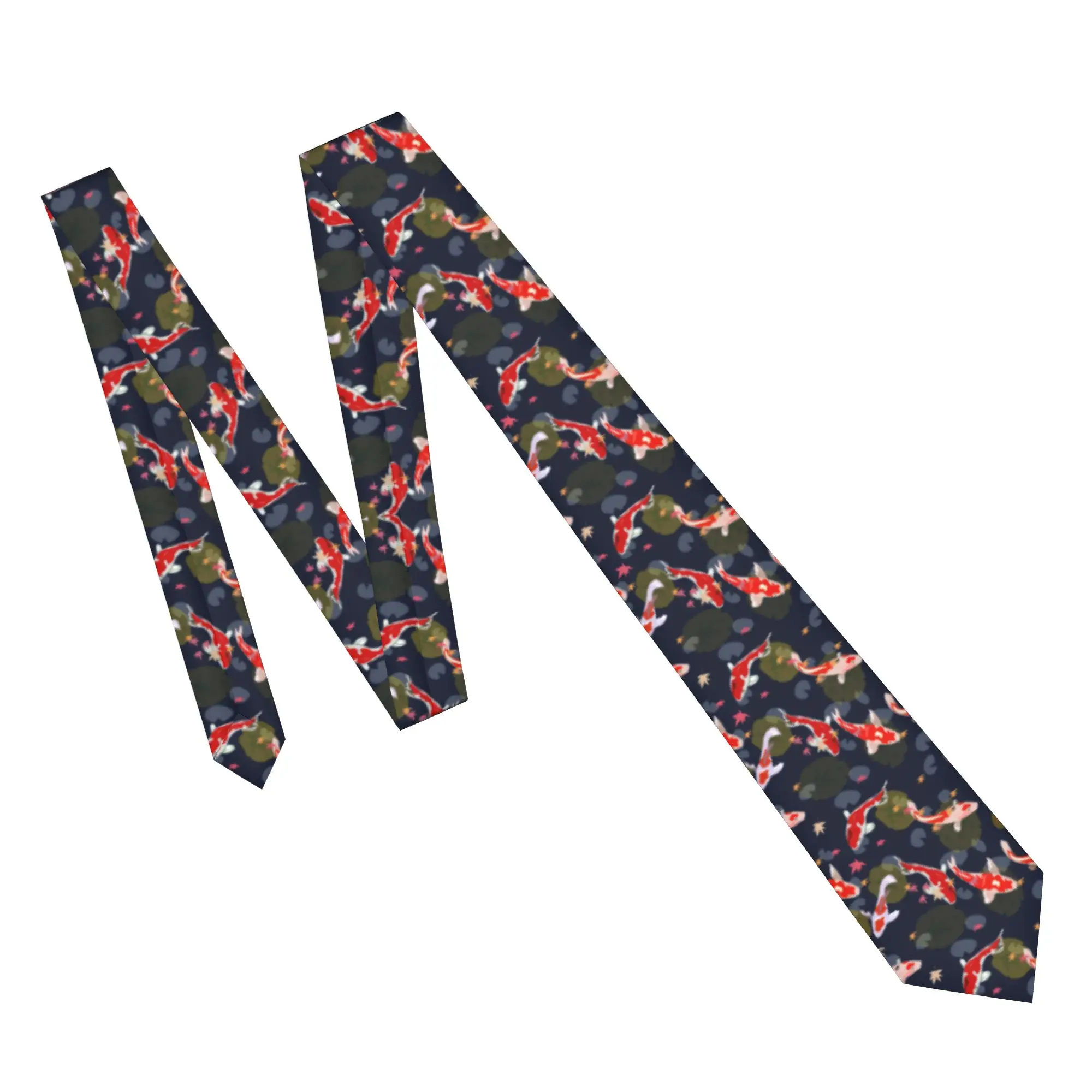 Koi-Fisch-Schwimmkrawatte, neuartige, lässige Krawatten für Männer, Hochzeit, hochwertige Kragenkrawatte, individuelle Krawatten-Accessoires – Detail 6