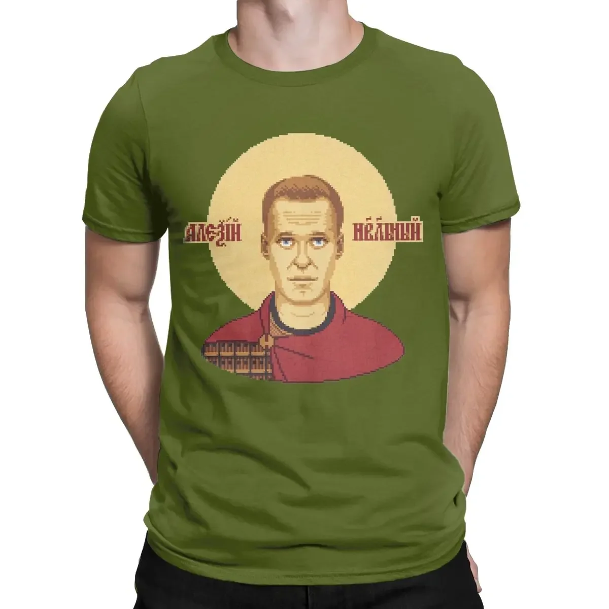 Alexey Navalny The Great Martyr Men T Shirts Pure Cotton Graphic Clothes Vintage Tee Shirt Short Sleeve Crewneck T-Shirts style