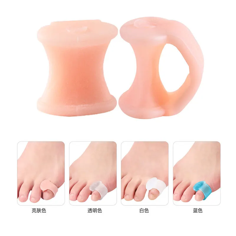 1 paio separatore per dita separatore per dita protezione per la cura dei piedi correttore per prodotti ortopedici in Silicone per Pedicure