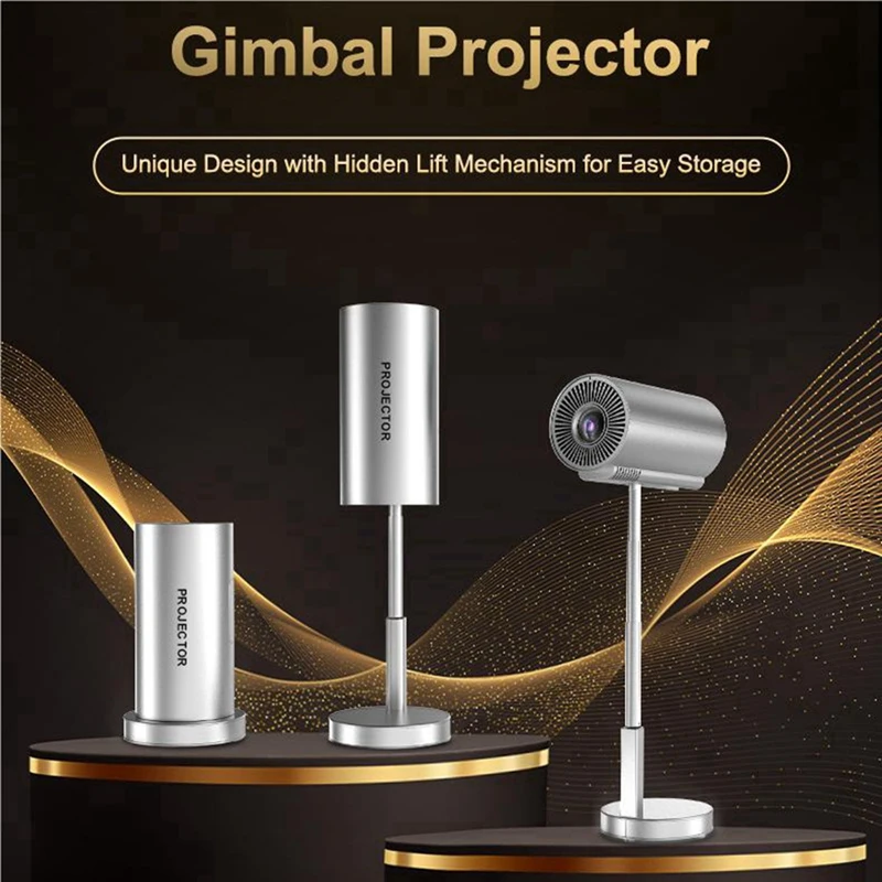 

Mini Projector Mini 1080P Projector Height Adjustment Portable Supported Home Theater Video Beamer US Plug