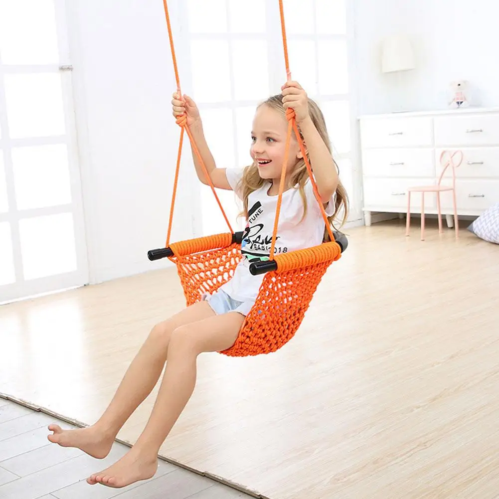 Children Swing Disc Toy Seat Kids Swing Rope Swings Outdoor Playground Hanging Garden Play Entertainment Activity For Adult/Kid