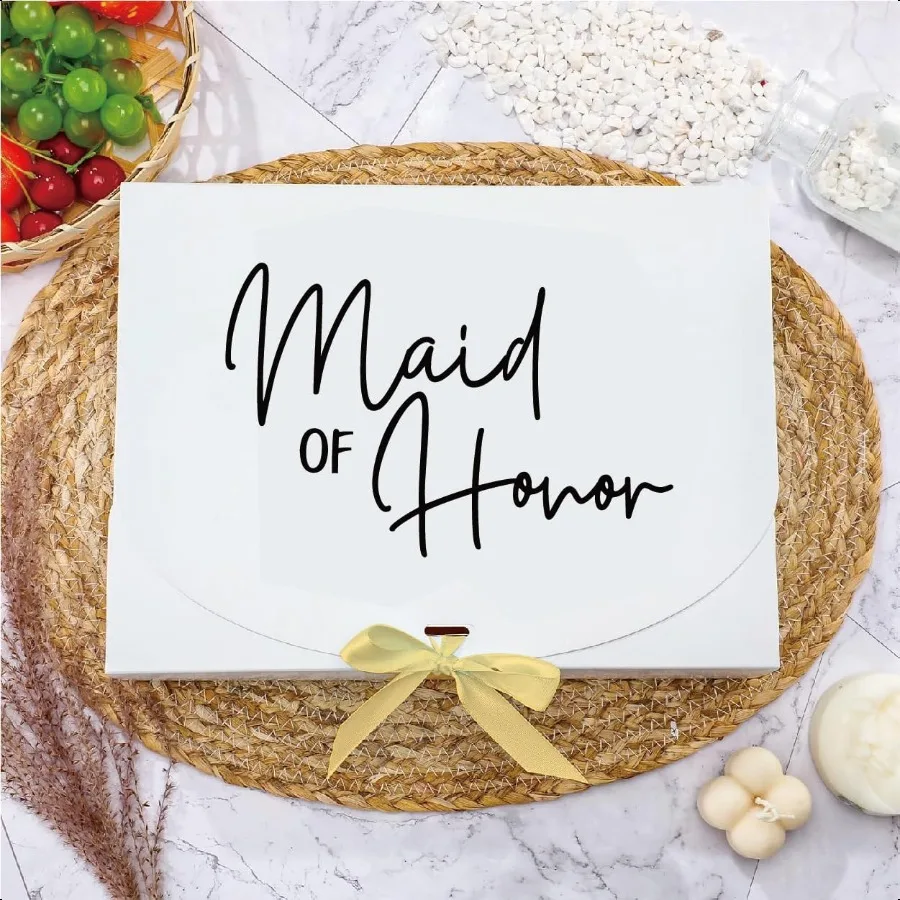 Confezione da 10 scatole regalo per damigella d'onore Scatole per proposte di damigella d'onoreWill You Be My Scatola per damigella d'onore Scatola per proposta di damigella d'onore Matron of Honor