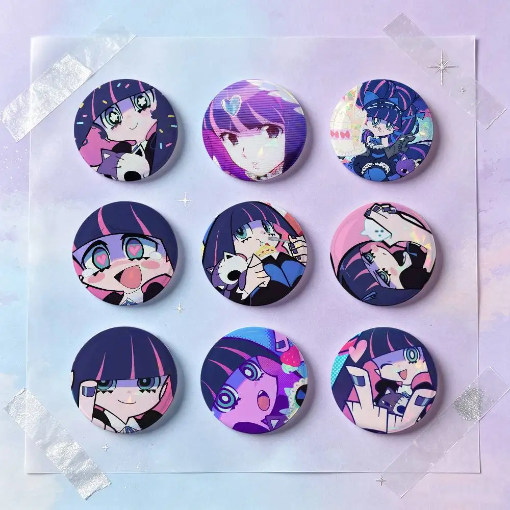 Stocking Anarchy Anime Figure Badges Button Round Creative Pin Brooch Badge Bag Decor Accessories Fans Collect Friends Gifts