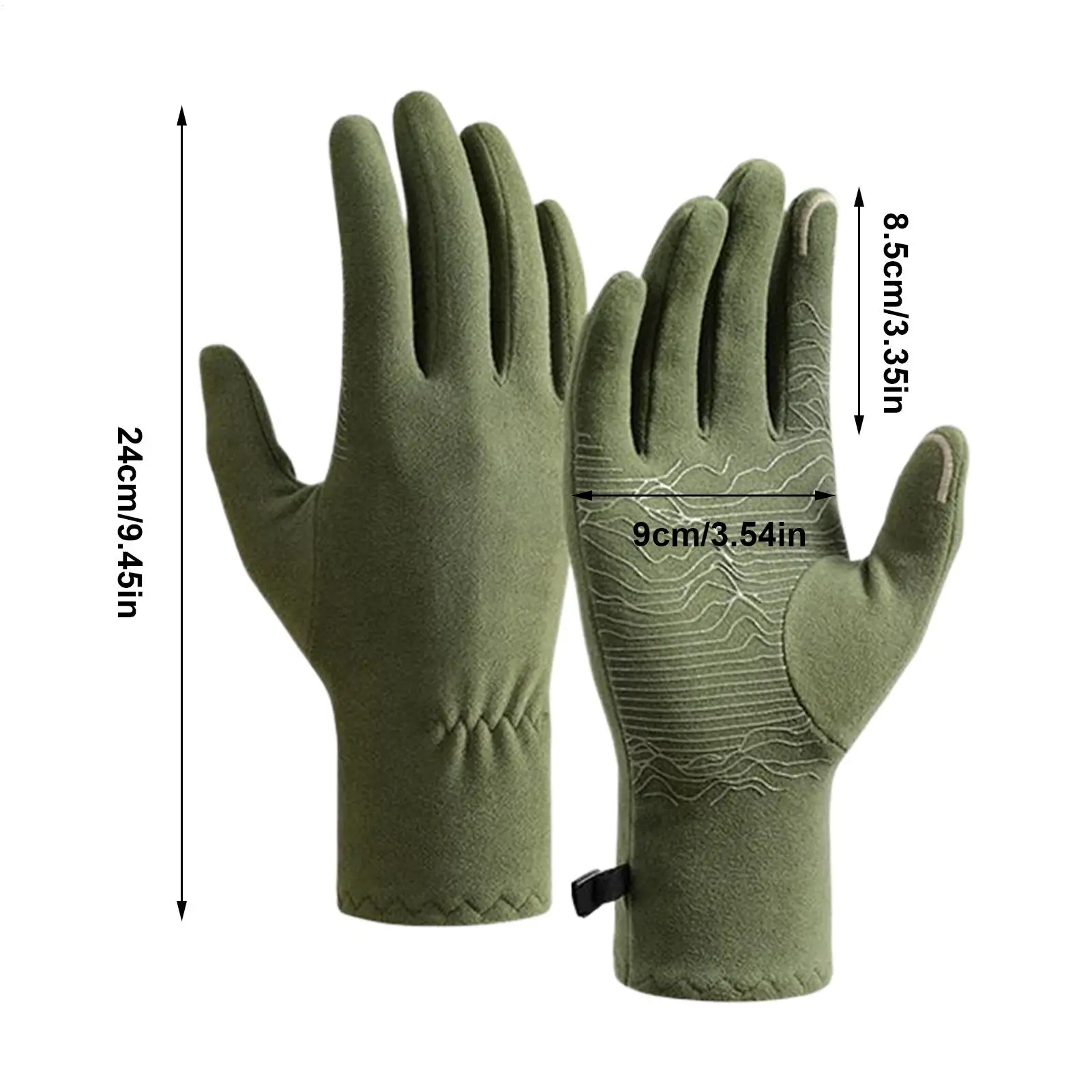 Women's Touchscreen Hiking Gloves Warm & Flexible Outdoor Gloves Cold Weather Gear For Trail Walking Camping Travel Winter Sport - view 2
