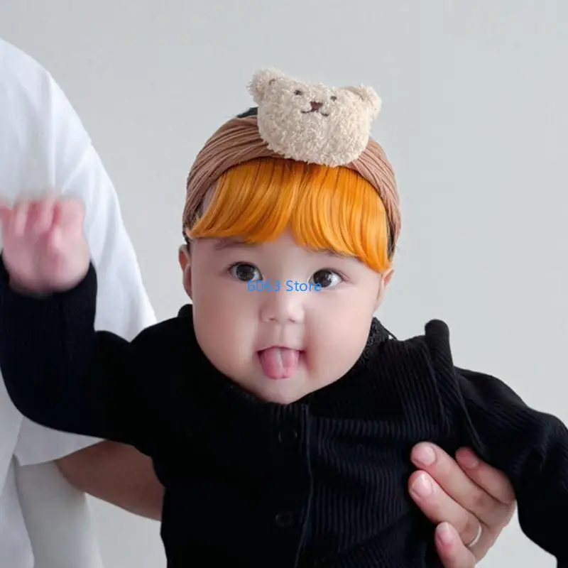 

Fashionable Bear Decor Headband for Newborns Infants Cosplay Headwear Props