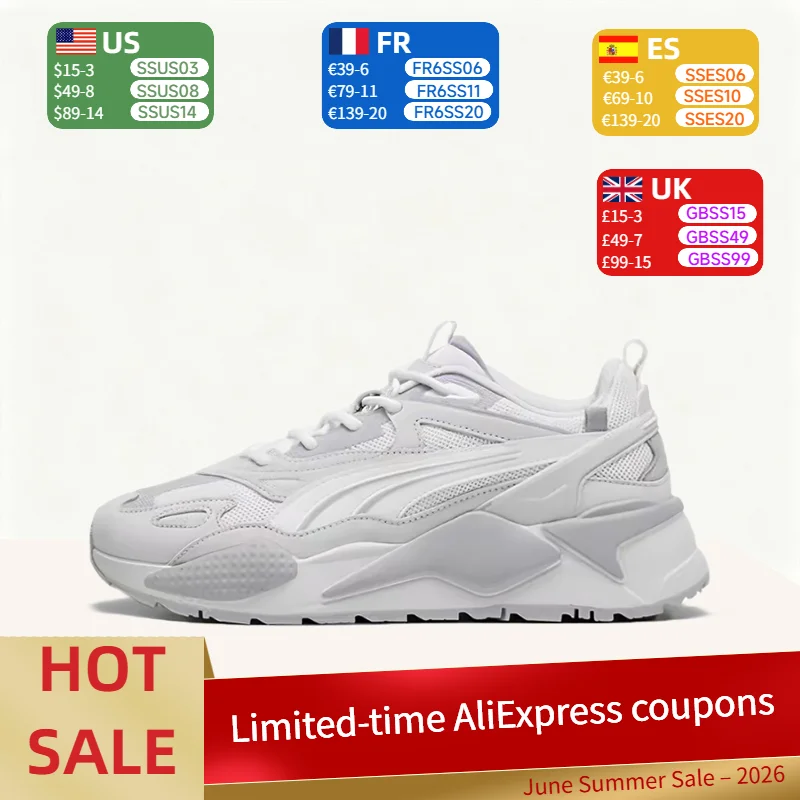 

Puma RS-X Efekt: Minimalist, Trendy, Versatile Low-Top Running Shoes for Everyday Wear and Commuting—Unisex, White 390776-22