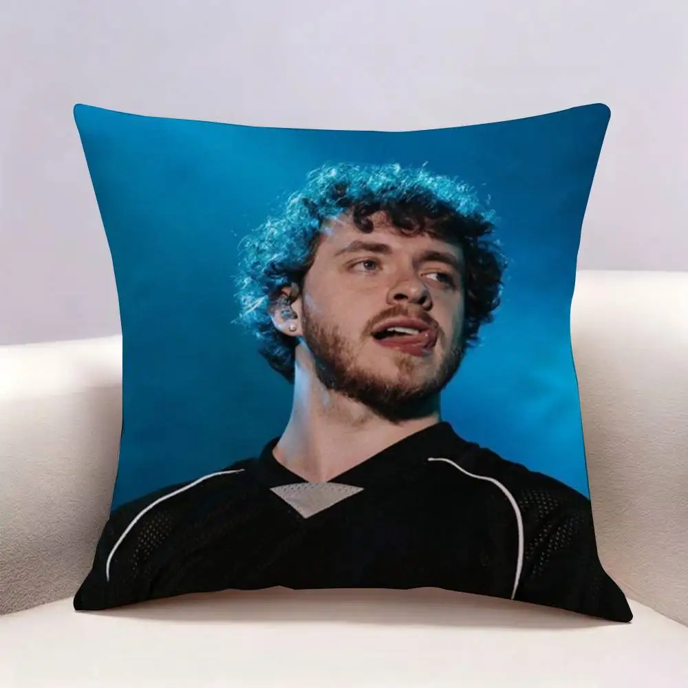 Singer Jack Harlow  Double-sided print Pillow Case Pattern Printed Pillowcase For Living Room Sofa Cushion Cover