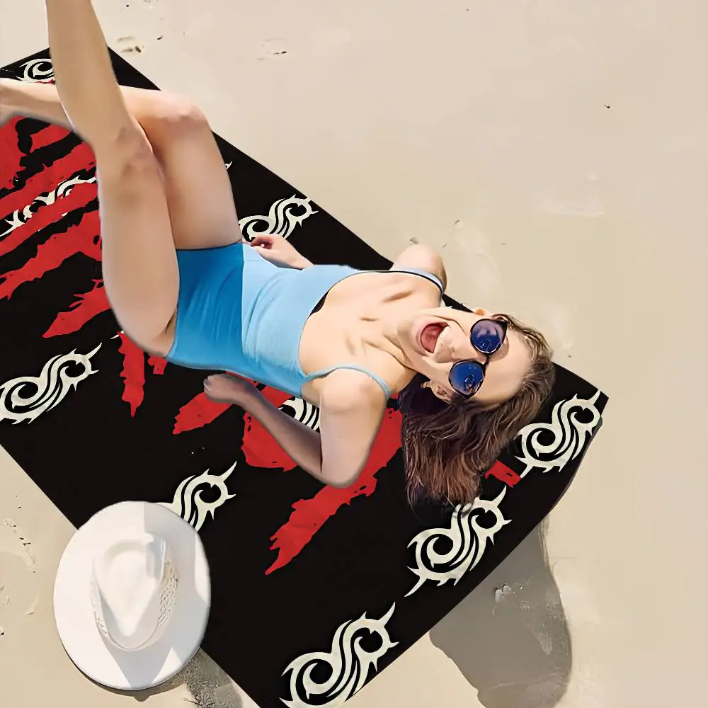 Band S-slipknot-S Anime Beach Swimming Towel Soft Absorbent Washcloth Children's Gifts For Kids Travel Camping Gym