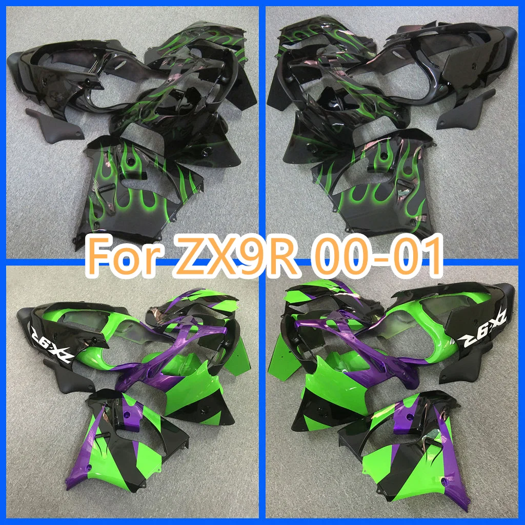 

Sportbike Fairing Kit for Ninja ZX-9R 00 01 2000 2001 ZX9R Body Repair Aftermarket Parts 100% Fit Free Custom