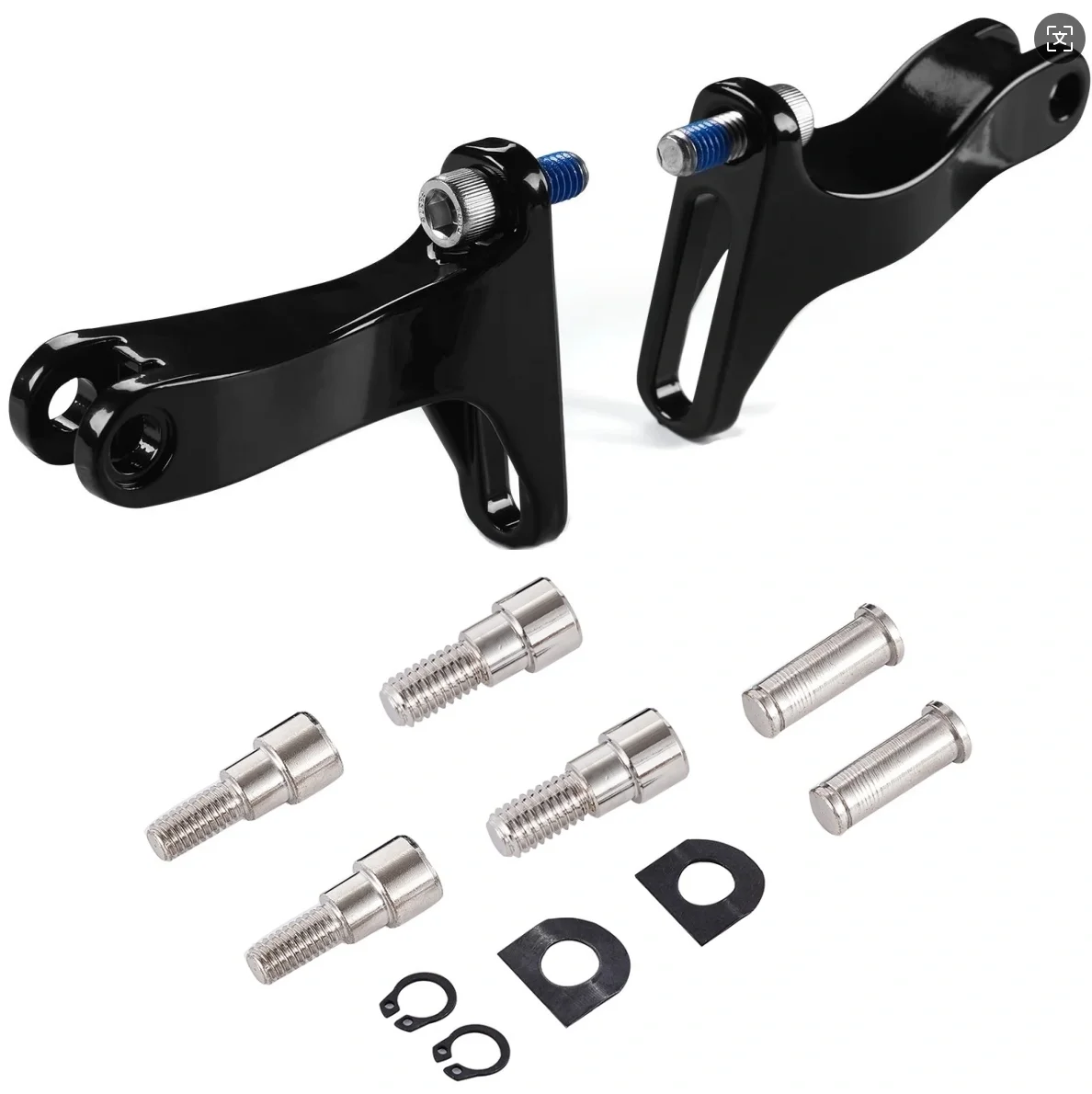 

Passenger Footpeg Mount hook bracket for Harley Touring Road King FLHR Street Glide FLHX Electra 1993-2021