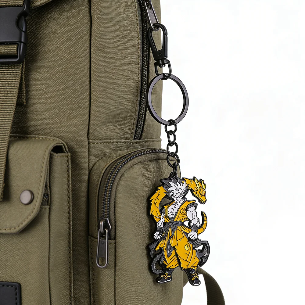 Chaveiro de Anime One Piece com Monkey D. Luffy e Roronoa Zoro, Acessório de Moda para Mulheres e Homens, Decoração de Carro