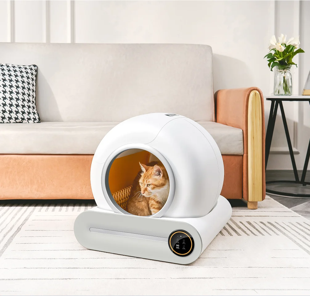 

Low noise Easy clean Touch screen APP control wifi large cat toilet electric self cleaning smart automatic cat box