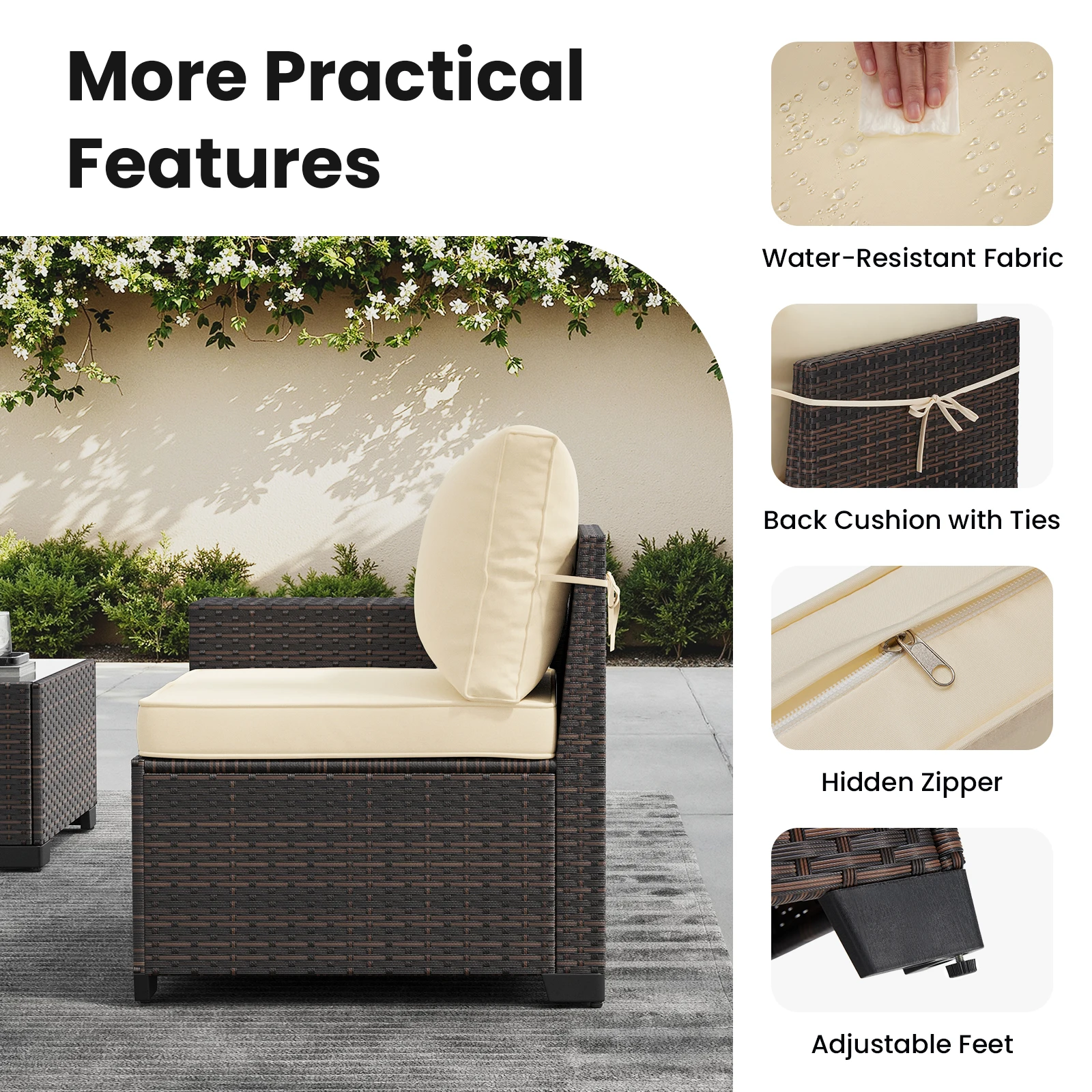 7 Piece Patio Furniture Set wi - Outdoor Furniture Set With Fire Pit recension och pris
