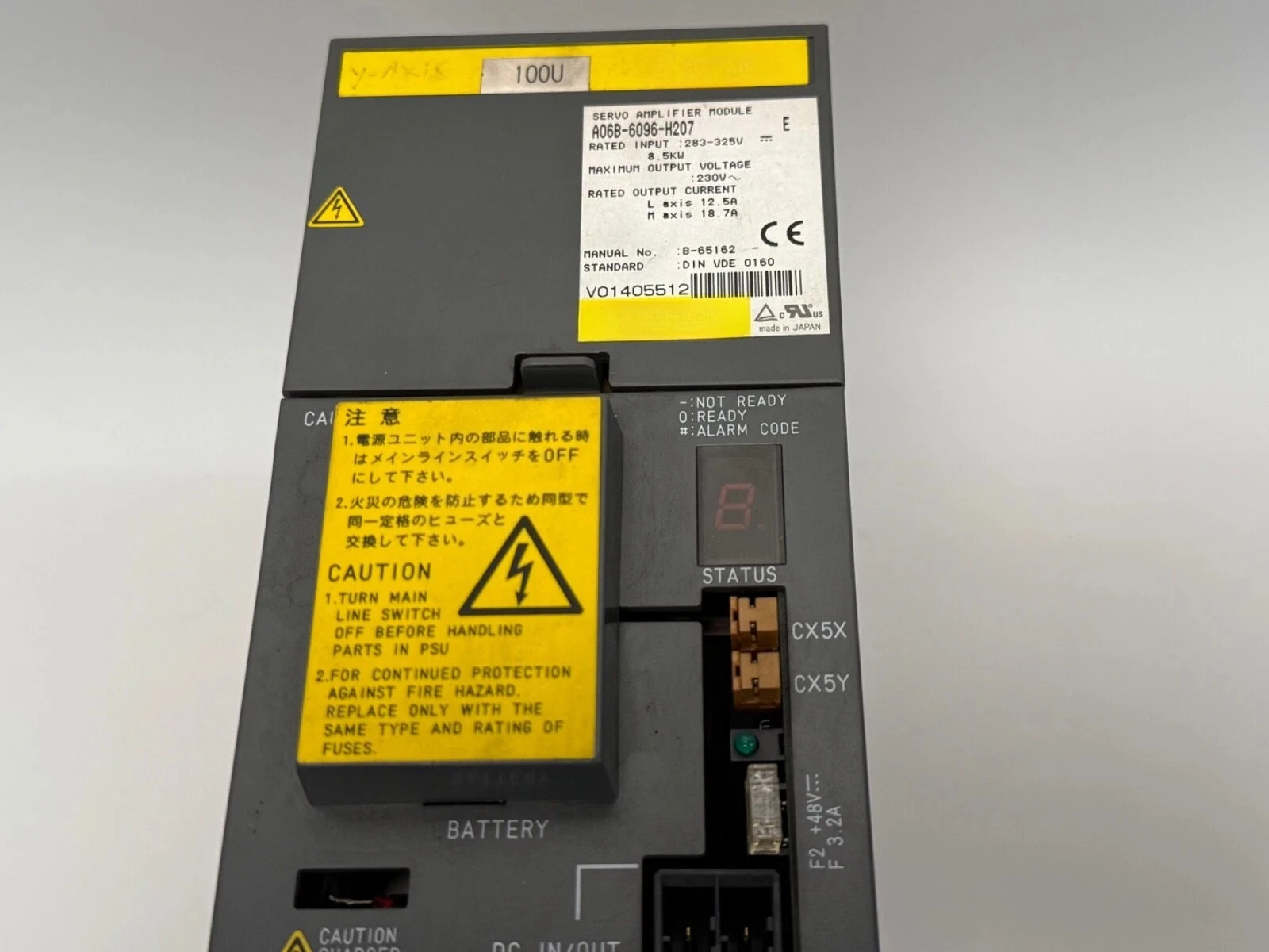 Used A06B-6096-H207 For FANUC A06B-6096-H207 Servo Drive Servo Amplifier