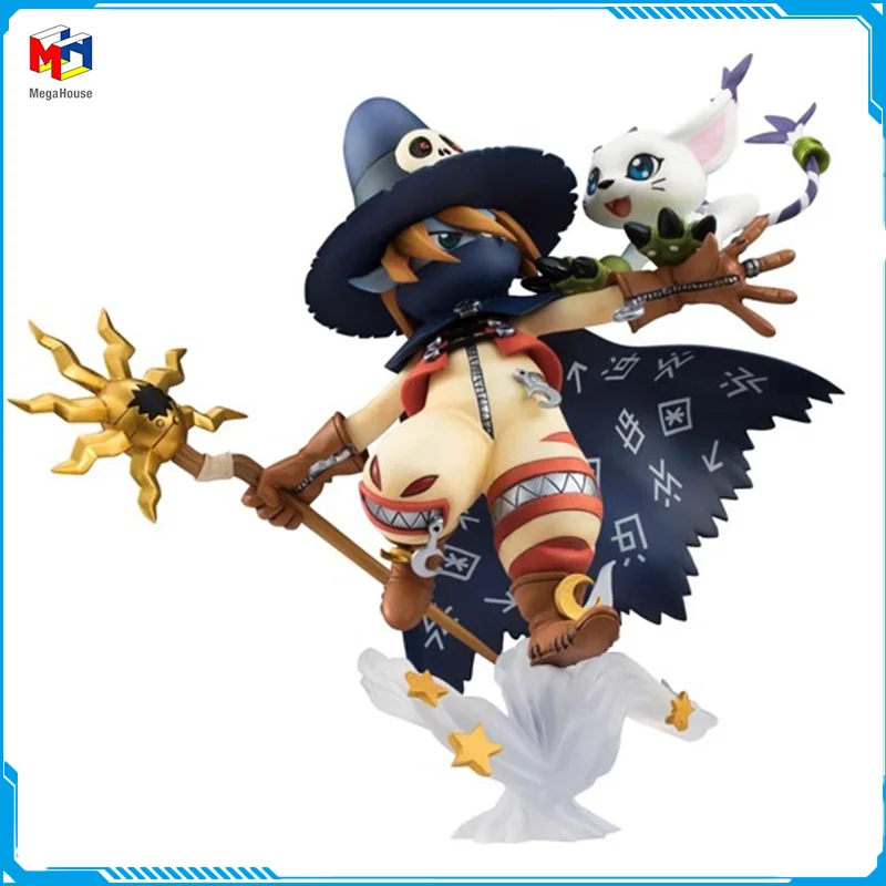 

In Stock Megahouse GEM Digimon Adventure Wizarmon Tailmon New Original Anime Figure Model Toy Action Figures Collection Doll PVC