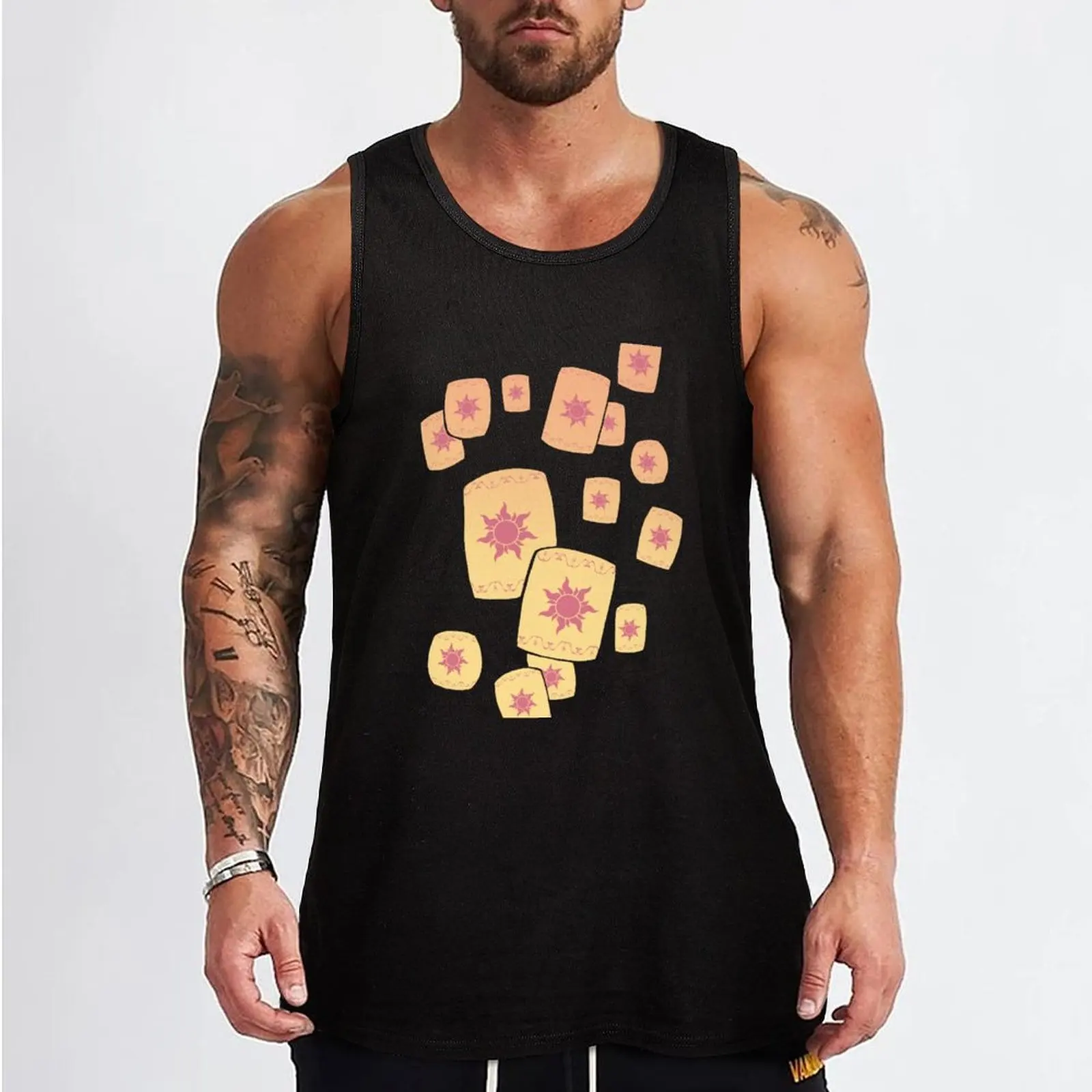 Floating Lanterns Gleam Tank Top Short sleeve Bodybuilding shirt