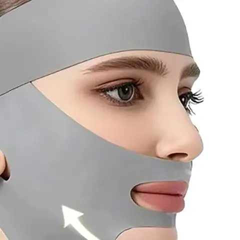 페이스 리프팅 벨트 더블 데크 타이트너 슬림 스트랩 통기성 V자형 마스크 스트랩 이중 턱 감속기 얼굴 슬리밍 붕대