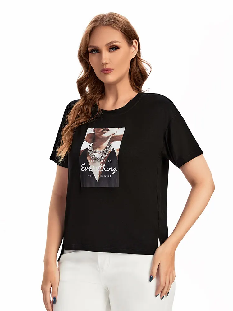 Plus Size Floral Pr… - image