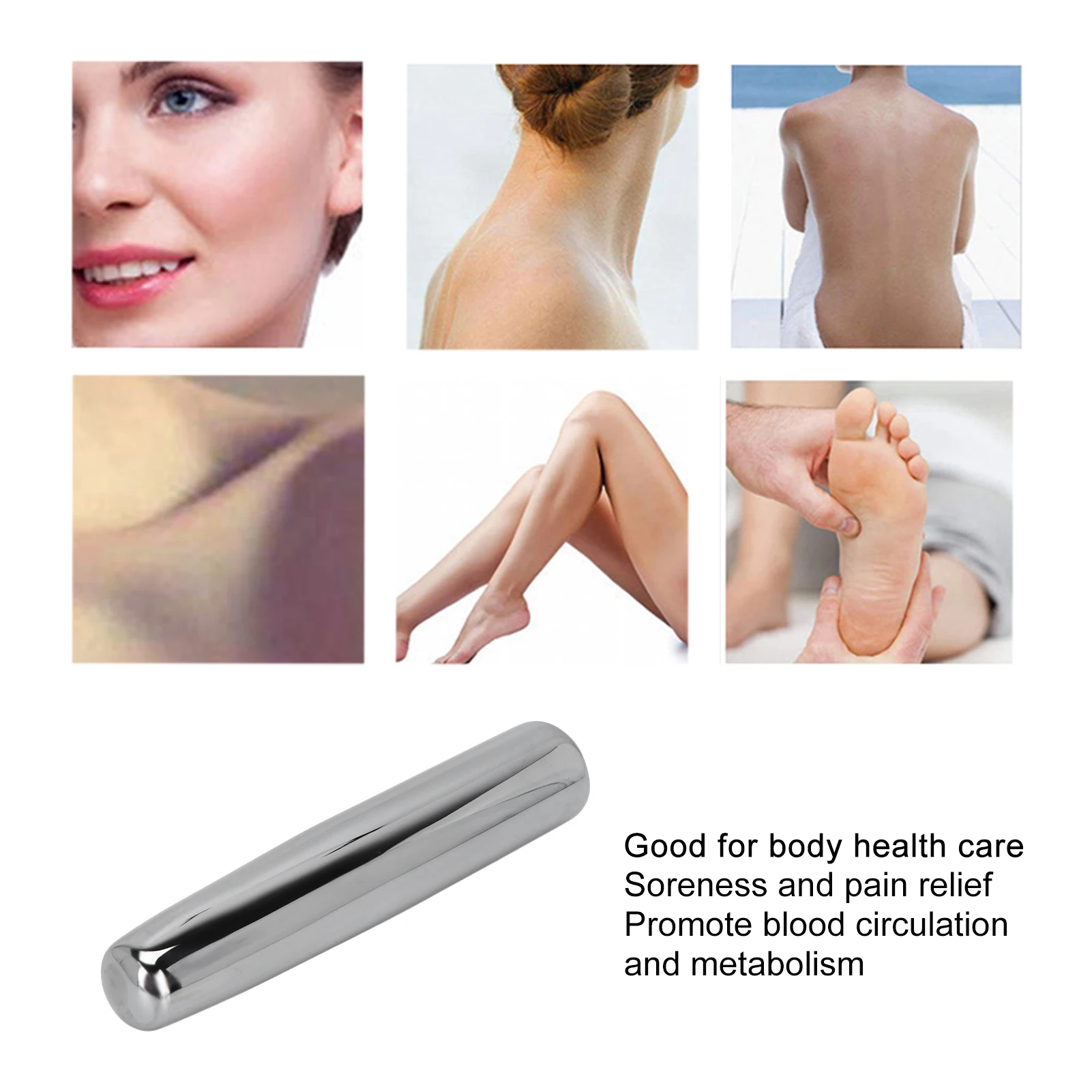 Terahertz Energy Stone Massage Wand Pain Relief Portable Acupuncture Point Therapy Massage Stick Face Body Massage Tools