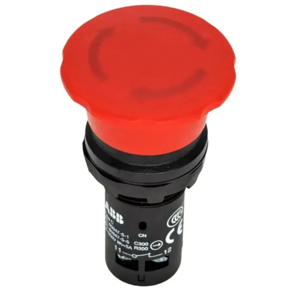 Bouton d'arrêt d'urgence authentique CE4T-10R-01 Économique 22mm Courant 5A CE4T-10R-02 CE4T-10R-11