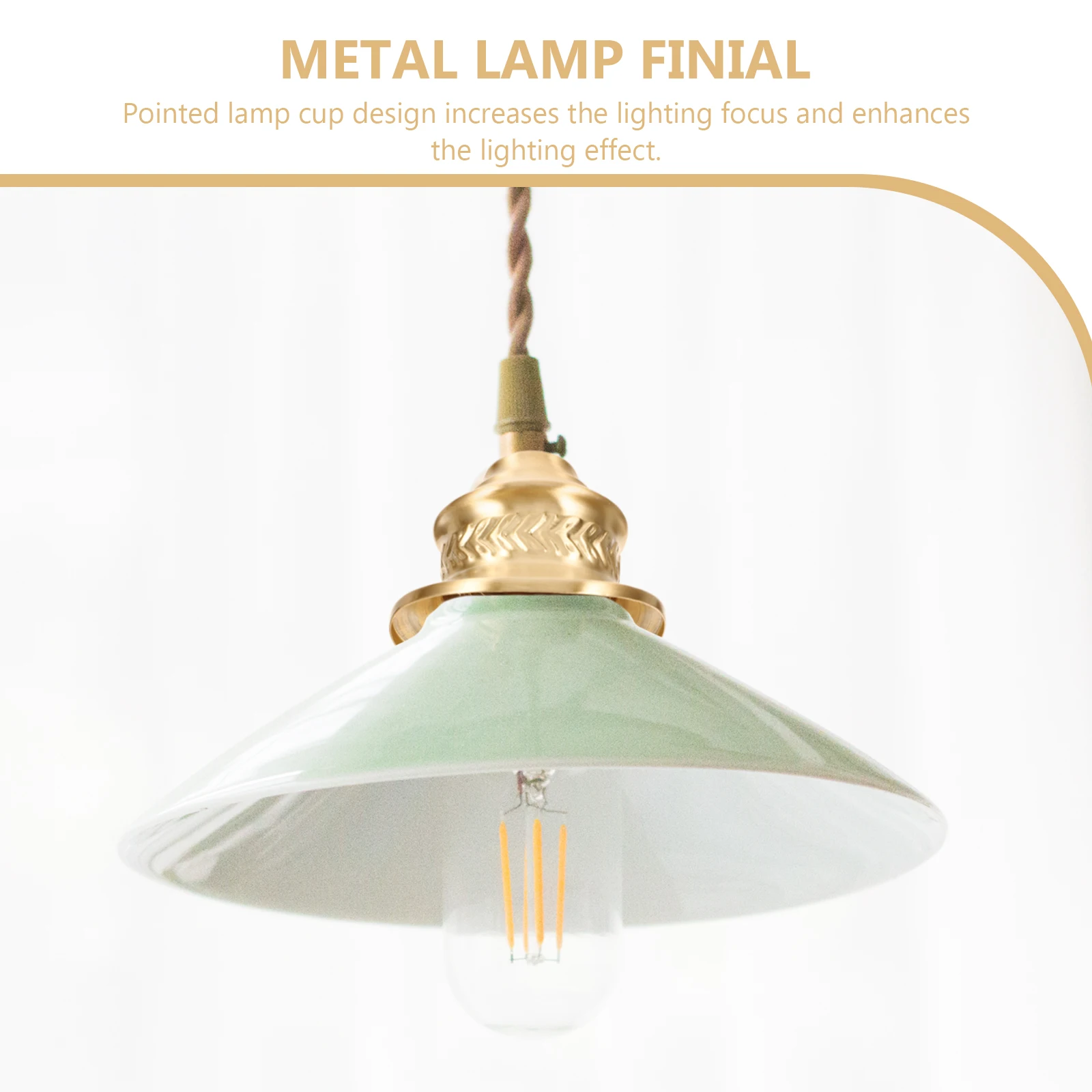 

Copper Wheat Lampshade Finial Cap Adapter Replacement Parts Brass Holder E27 Socket Lamp Finial For Lamp Shade Cup Base
