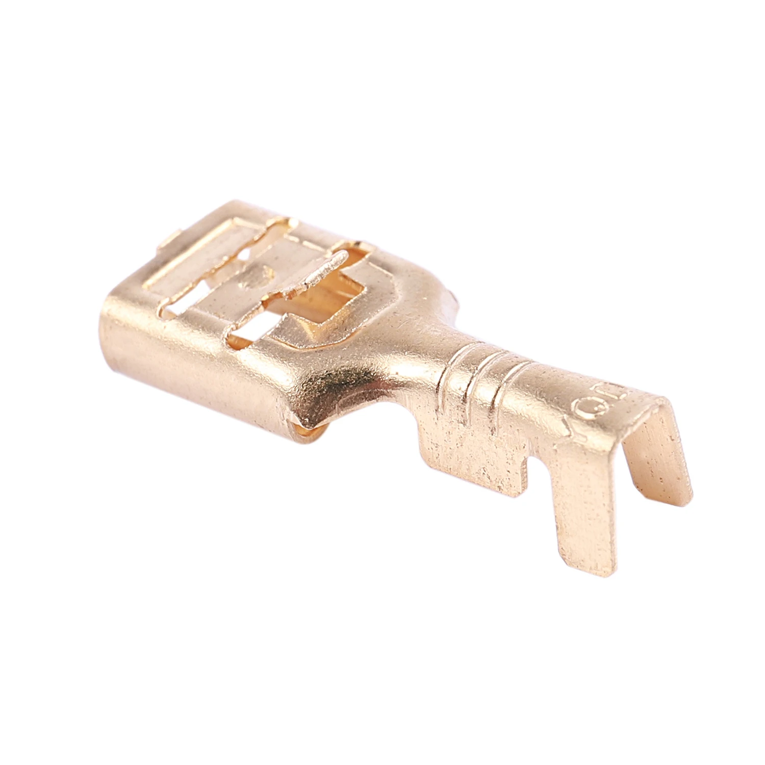 On sale Brass 6.3 mm Connectors Female Spade Cable Terminals, 20 Piece