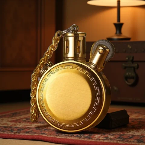 레트로 주머니 시계 등유 라이터 미니 휴대용 가솔린 라이터 클래식 빈티지 오일 라운드 금속 특이한 남자 선물 레트로 주머니 시계 등유 라이터 미니 휴대용 가솔린 라이터 클래식 빈티지 오일 라운드 금속 특이한 남자 선물