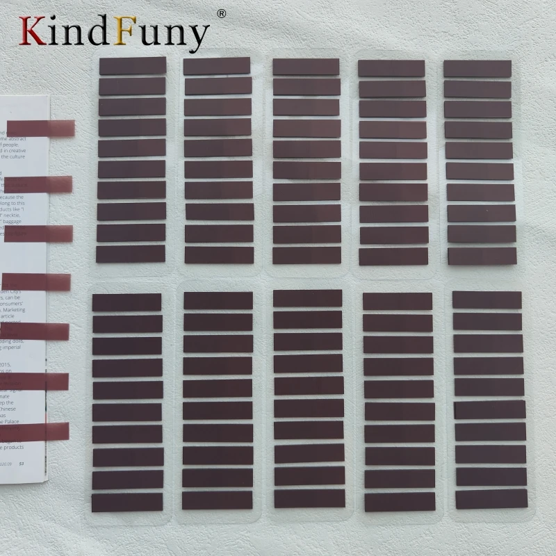 

KindFuny 2000Pcs Self-Adhesive Page Markers Transparent Waterproof Sticky Notes for Classifying Files Flags Planner Stickers