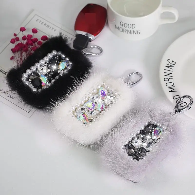 Car Key Bag Diamond Inlaid Creative General Women's Jewelry Car Multifunctional Key Chain Bag  Porta Chaves Key Holder Purse