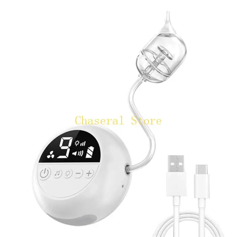 E7CE Powerful Electric Nasal Aspirator with Melodies & Gentle Rechargeable Nasal Suction Device Nasal Vacuum