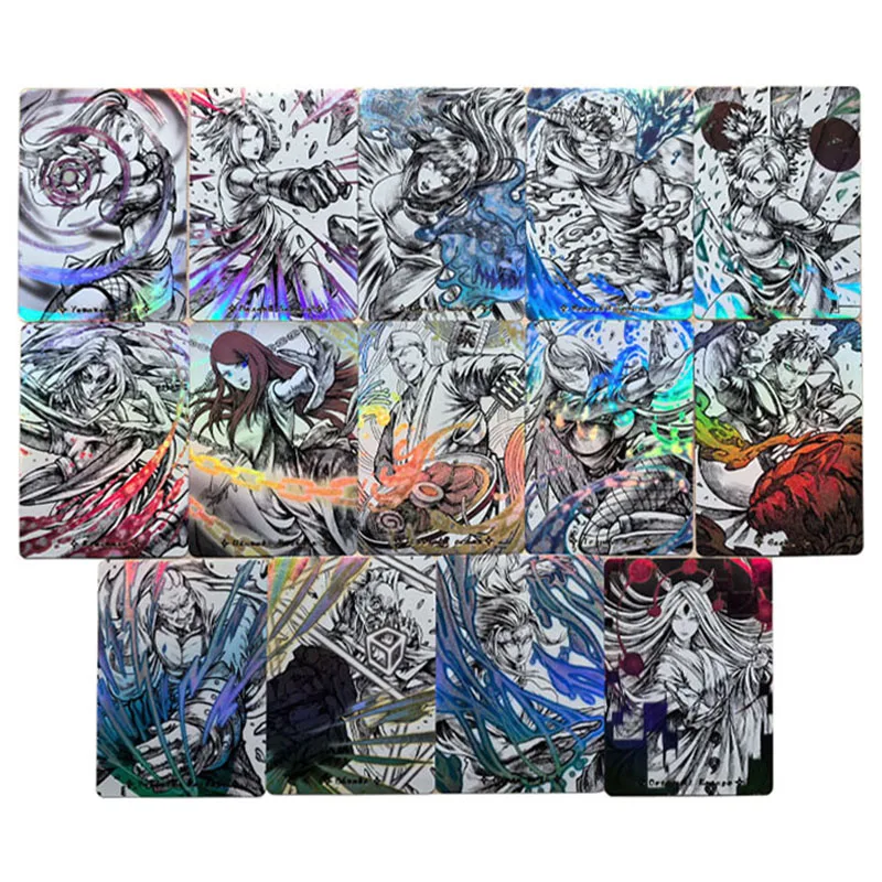 Anime Naruto DIY ACG Senju Hashirama Tsunade Kakashi Pain Konan Sasori Uchiha Itachi Sammlerstück Kartenspielzeug für Jungen Geburtstagsgeschenk
