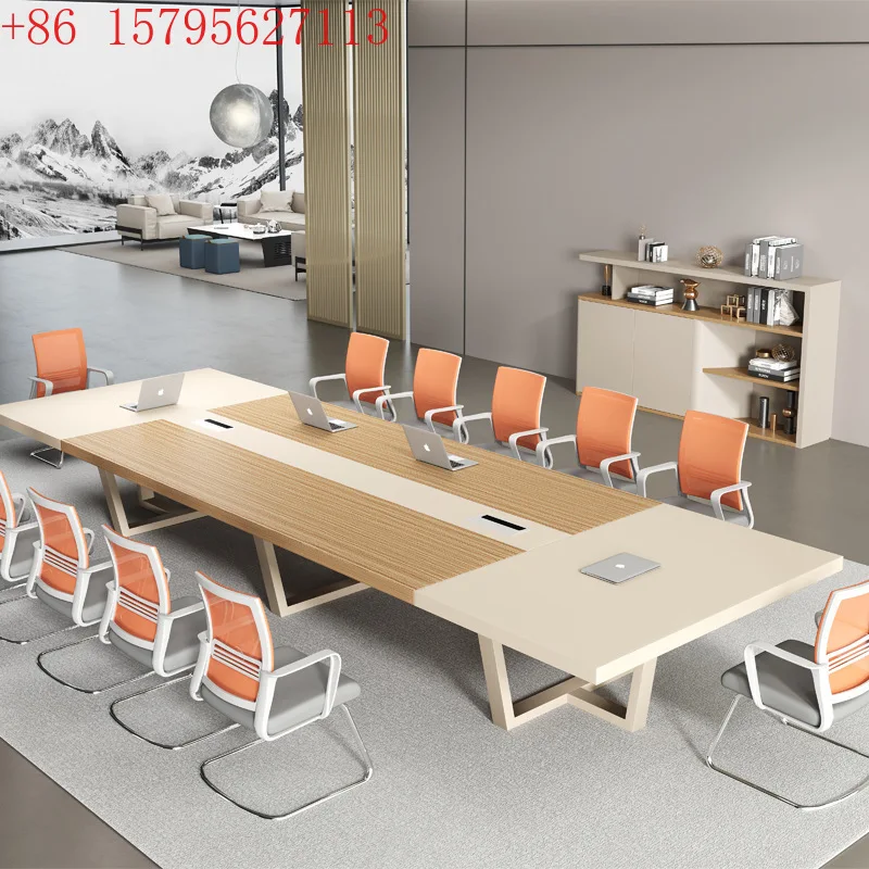

Простой современный длинный стол, стол для переговоров, учебный стол, комбинированный стол для конференц-зала и стула