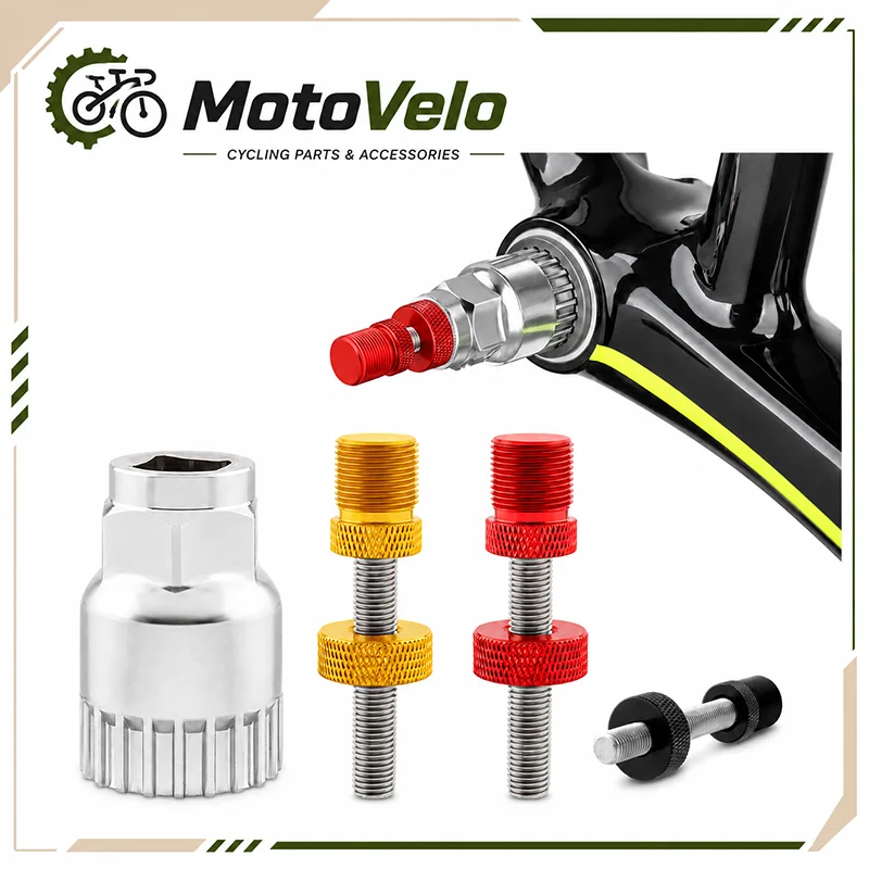 Bicycle Crank Puller Tool Set M8 Crank Arm Extractor Bottom Bracket Removal Socket for Square Taper Splined MTB Road Bike Repair