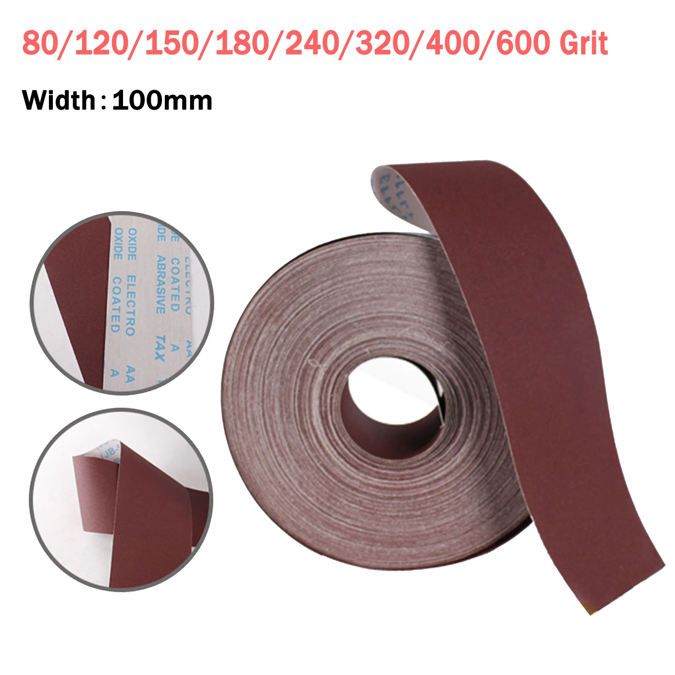 

Width 10cm Sandpaper Roll Emery Cloth Sand Paper Sanding Abrasive Sheets 80#-600#Grit For Wood Furniture Metal Polishing Tools