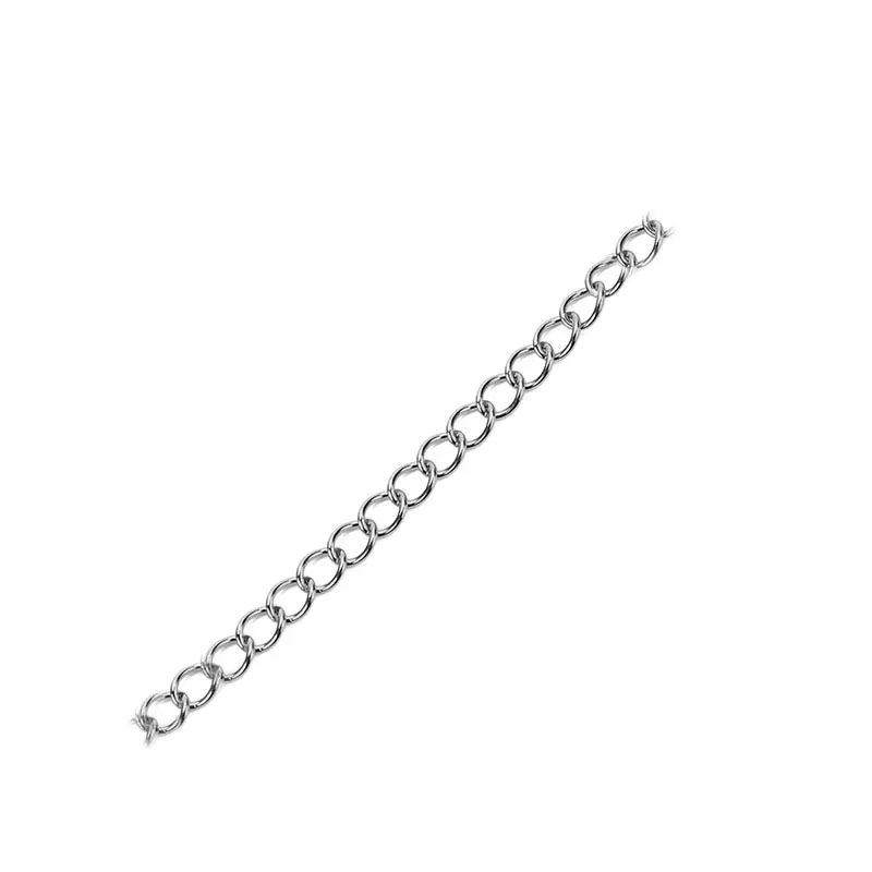 10 Stück verblassende PVD-Edelstahl-Verlängerungskette mit Karabinerverschlüssen, Verlängerungsverlängerung, Schwanzkette für die Herstellung von DIY-Schmuck