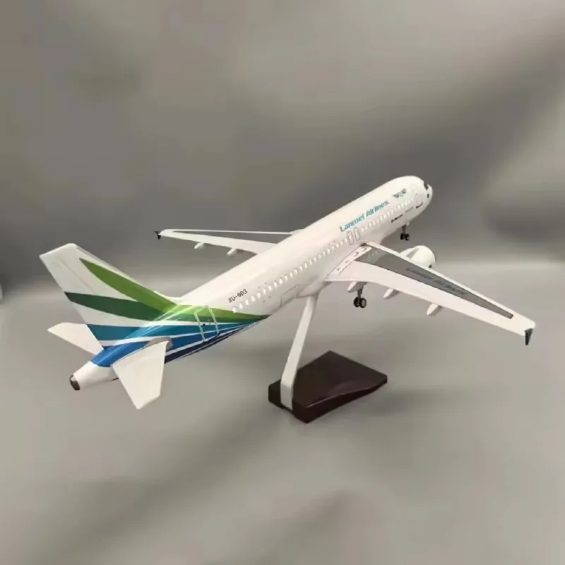 

Масштаб 1/80, 47 см, модель Asia Airbus A320, Cambodia Lanmei Airlines, игрушки для самолетов, литая под давлением смола, коллекция самолетов, подарки