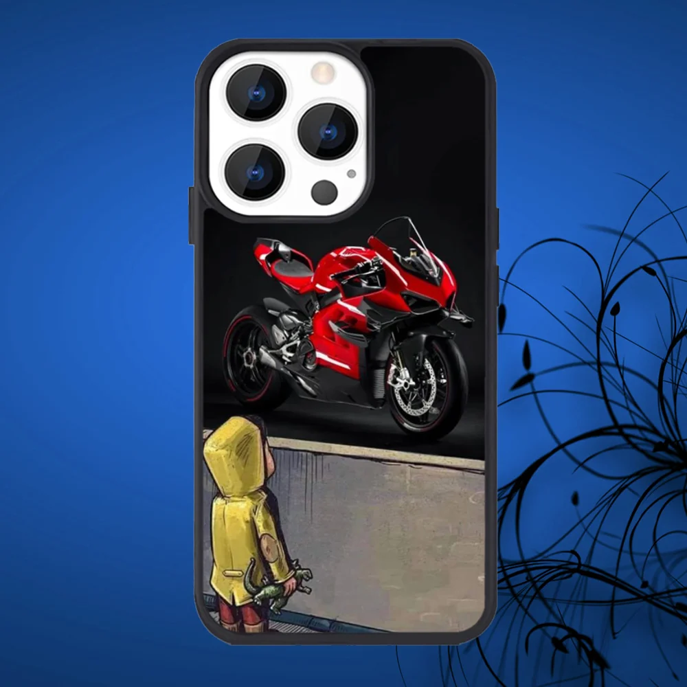 Motorcycle P-Panigale v4 Phone Case For iPhone 16,15,14,13,12,11,Plus,Pro,Max Mini D-DucatiEs Magsafe Magnetic Wireless Charging