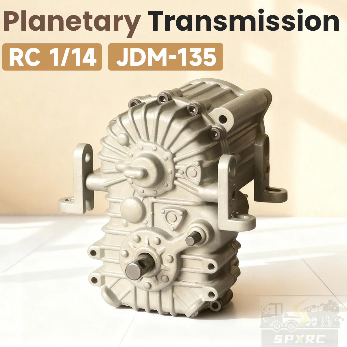 

Планетарный редуктор 450, 1:16 1:64, передаточное число JDM-135 для 1/14 радиоуправляемого грузовика Tamiya, альпинистского инженерного игрушечного автомобиля, модель DIY, детали