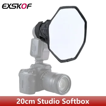 20cm Universal Octangle Style Foldable Flash Light Diffuser Octagon Speedlight Diffuser Softbox Soft Box For Canon For Nikon 1