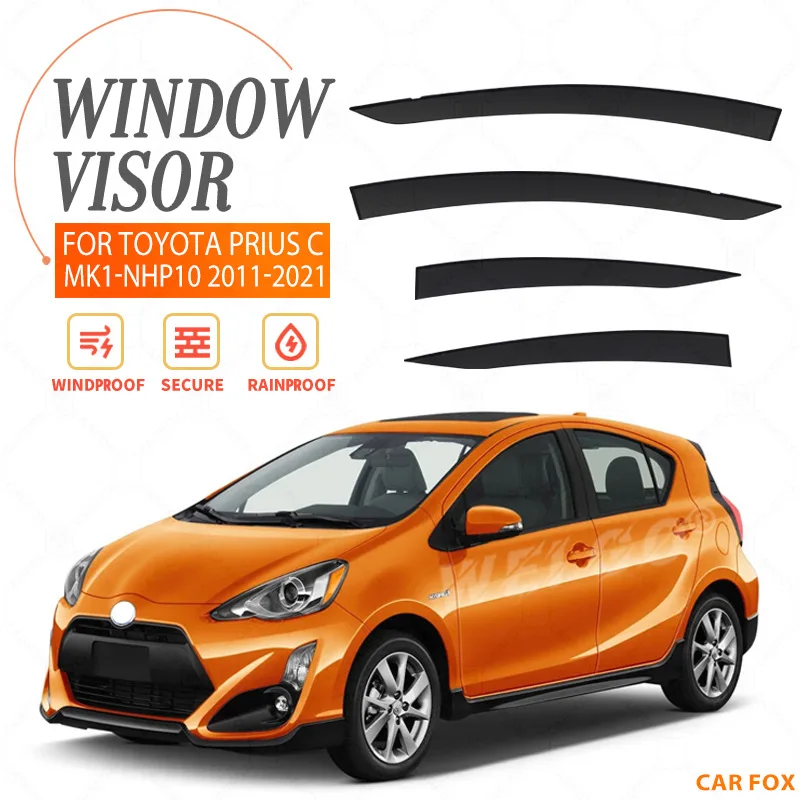 

For Toyota Prius C 2011-2021 Car Window Visor Awning Shelters Windshield Side Window Rain Sun Shade Auto Accessories