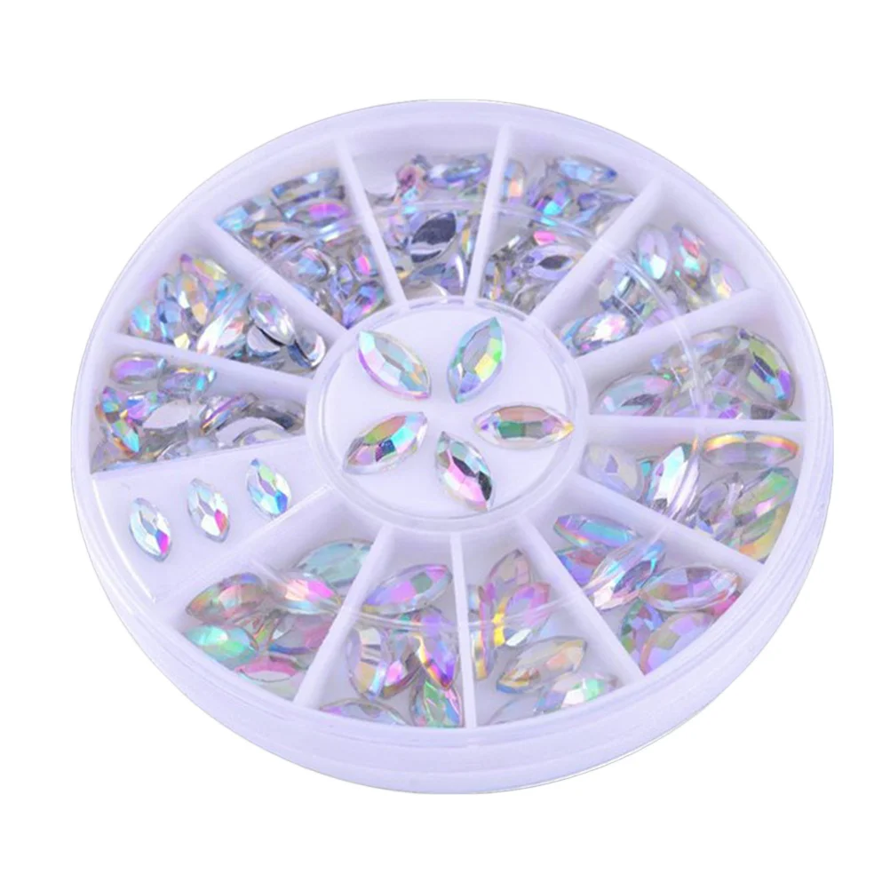 

Multicolor Crystal Ab Rhinestones for Nail Art Flatback Faceted Gems Decoration DIY Jewelry Craft Cell Phone Tablet Fabric