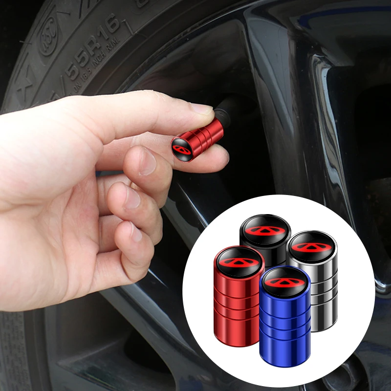 4pcs Car Wheel Tire Valve Stem Caps Dust Cover For Chery Tiggo 7 Pro 8 4 3 2 T11 5X Amulet Fora QQ IQ Fulwin Arrizo Accessories